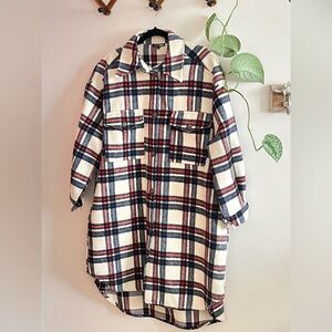 1X/2X Fashion Nova Plaid Shacket